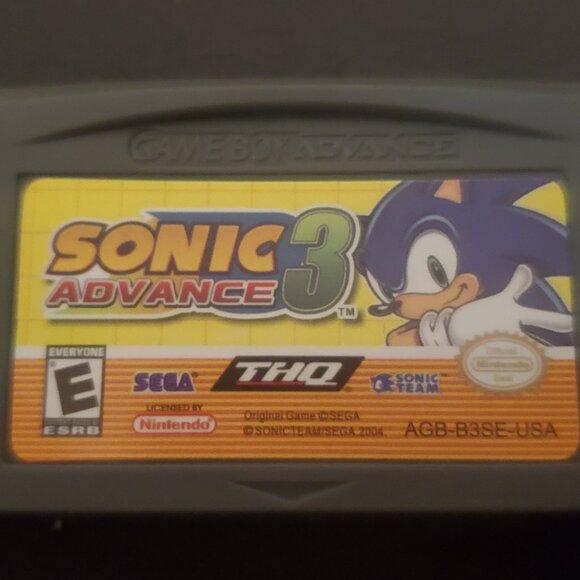 Sonic Advance 3 GBA Video Game Gameboy Advance - Picture 1 of 10